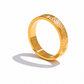 Anillo Sol Minimalista Bañado en Oro 18K