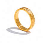 Anillo Sol Minimalista Bañado en Oro 18K