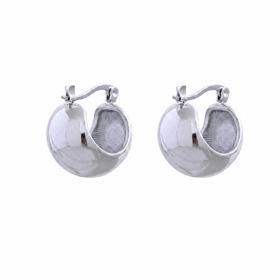 Pendientes Chunky  Bañados en Oro 18K o Platino — Diseño Original