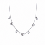 Collar Corazón con Circonitas Bañado en Oro 18K o Platino — Elegancia Romántica