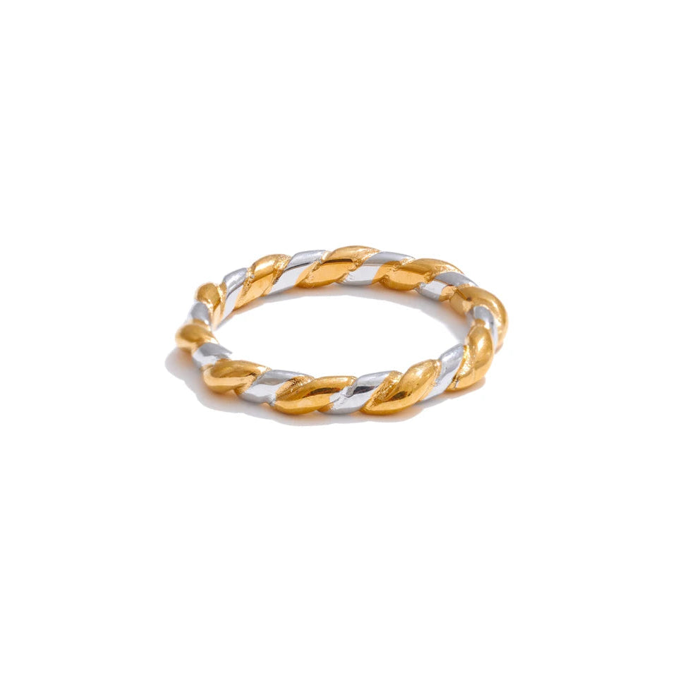 Anillo Minimalista Bañado en Oro 18K