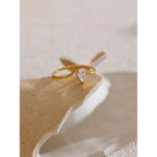Anillo Elegante Fino Bañado en Oro 18K — Estilo Sofisticado