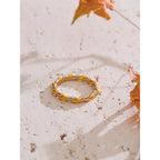 Anillo Minimalista Bañado en Oro 18K
