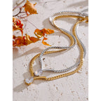 Collar Brillante con Circonitas Bañado en Oro 18K — Elegancia Premium