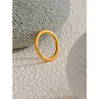 Anillo Fu de Buena Suerte Bañado en Oro 18K — Símbolo de Prosperidad