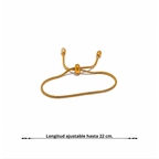 Pulsera Fina Premium Bañada en Oro 18K