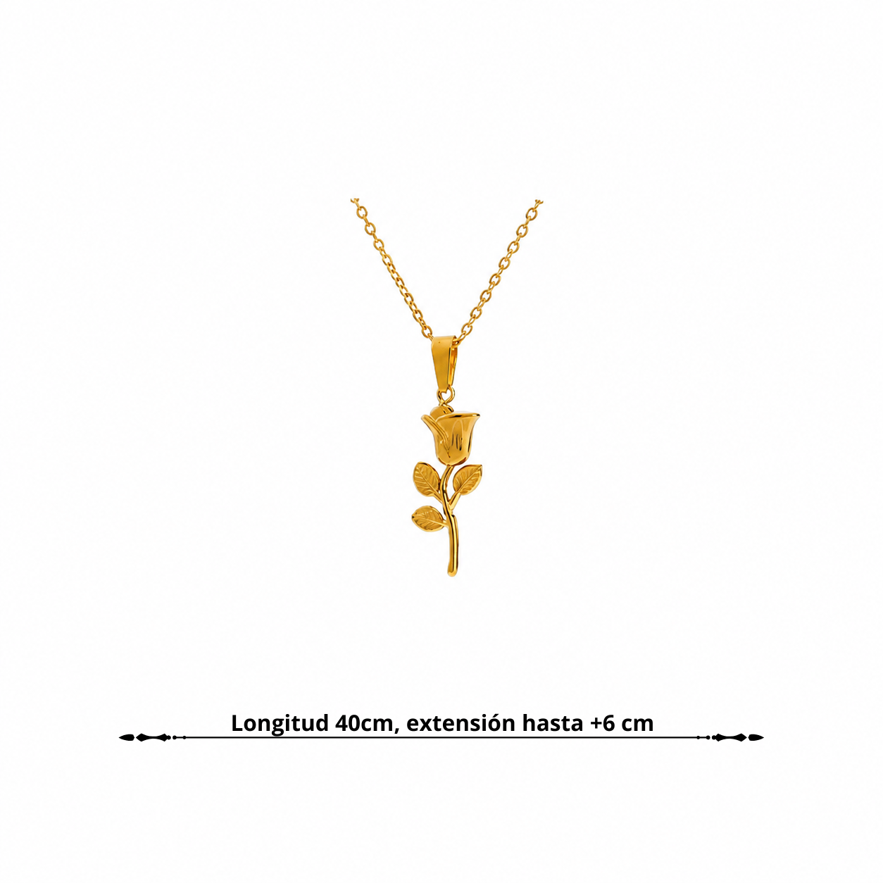 Collar Floral Elegante Bañado en Oro 18K